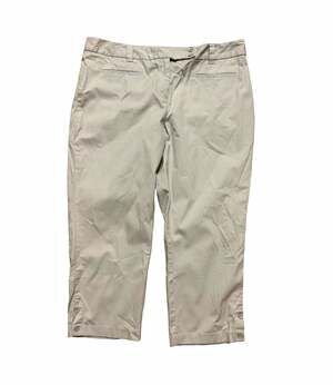 LOFT Women’s Size 14 Curvy Crop Pants NWT Beige Khaki Stretch Ankle